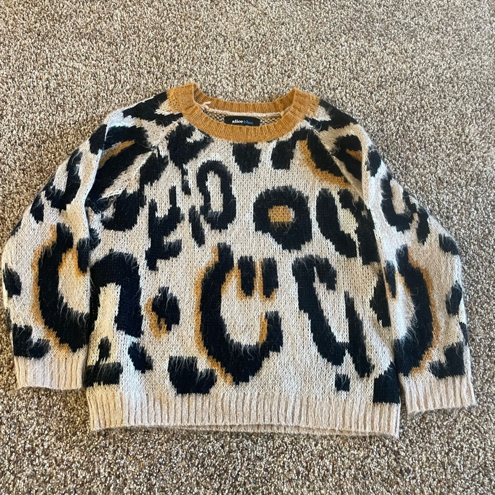 Alice Blue Women’s Animal Print Sweater
